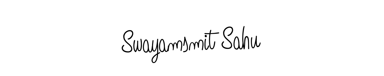 if you are searching for the best signature style for your name Swayamsmit Sahu. so please give up your signature search. here we have designed multiple signature styles  using Angelique-Rose-font-FFP. Swayamsmit Sahu signature style 5 images and pictures png