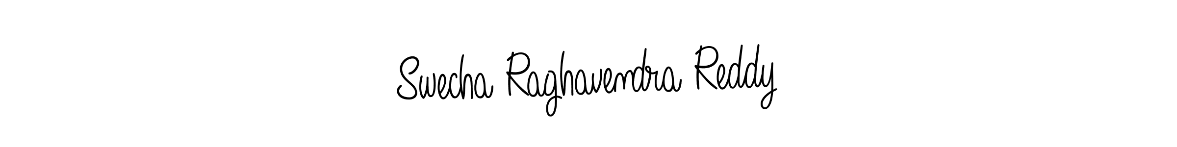 Make a beautiful signature design for name Swecha Raghavendra Reddy. With this signature (Angelique-Rose-font-FFP) style, you can create a handwritten signature for free. Swecha Raghavendra Reddy signature style 5 images and pictures png