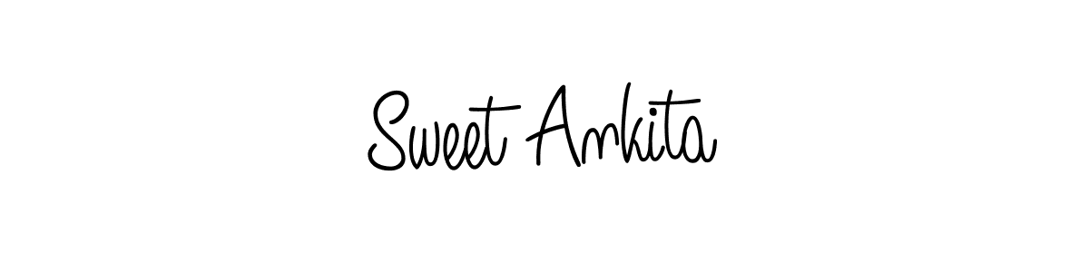 How to make Sweet Ankita signature? Angelique-Rose-font-FFP is a professional autograph style. Create handwritten signature for Sweet Ankita name. Sweet Ankita signature style 5 images and pictures png