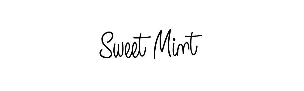 How to make Sweet Mint signature? Angelique-Rose-font-FFP is a professional autograph style. Create handwritten signature for Sweet Mint name. Sweet Mint signature style 5 images and pictures png
