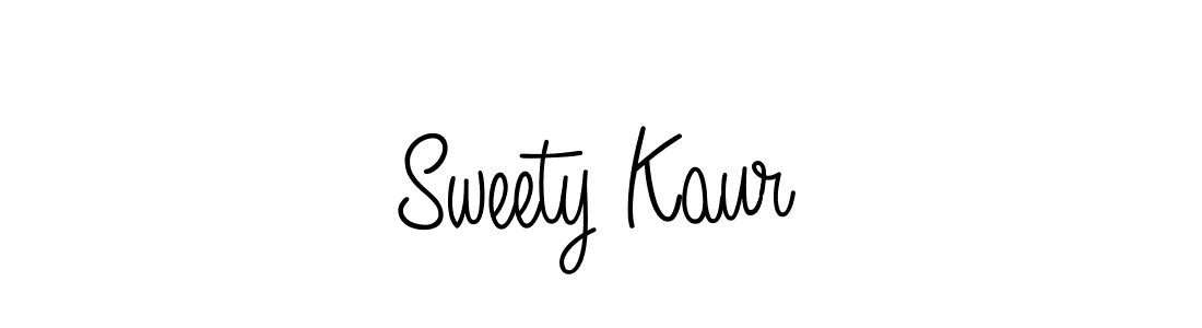 Make a beautiful signature design for name Sweety Kaur. With this signature (Angelique-Rose-font-FFP) style, you can create a handwritten signature for free. Sweety Kaur signature style 5 images and pictures png