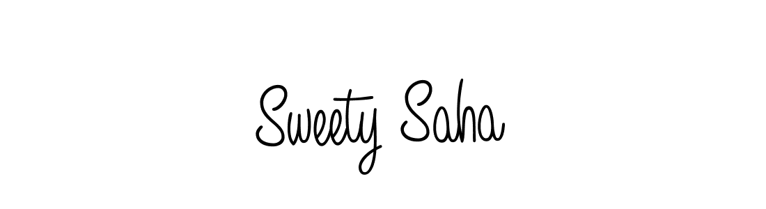 Sweety Saha stylish signature style. Best Handwritten Sign (Angelique-Rose-font-FFP) for my name. Handwritten Signature Collection Ideas for my name Sweety Saha. Sweety Saha signature style 5 images and pictures png