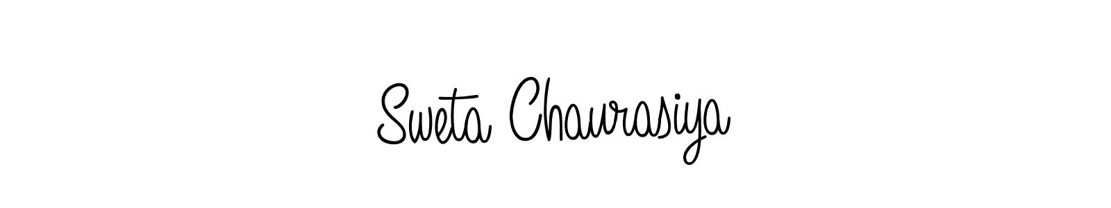 The best way (Angelique-Rose-font-FFP) to make a short signature is to pick only two or three words in your name. The name Sweta Chaurasiya include a total of six letters. For converting this name. Sweta Chaurasiya signature style 5 images and pictures png