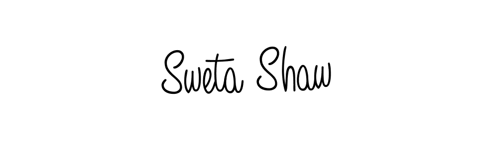 Make a beautiful signature design for name Sweta Shaw. With this signature (Angelique-Rose-font-FFP) style, you can create a handwritten signature for free. Sweta Shaw signature style 5 images and pictures png