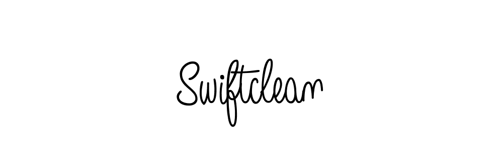 Use a signature maker to create a handwritten signature online. With this signature software, you can design (Angelique-Rose-font-FFP) your own signature for name Swiftclean. Swiftclean signature style 5 images and pictures png