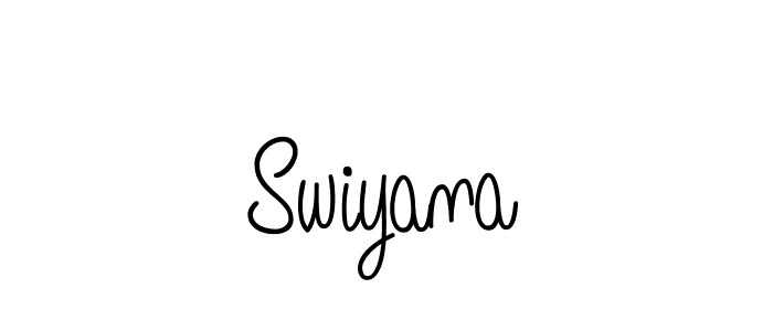 You should practise on your own different ways (Angelique-Rose-font-FFP) to write your name (Swiyana) in signature. don't let someone else do it for you. Swiyana signature style 5 images and pictures png