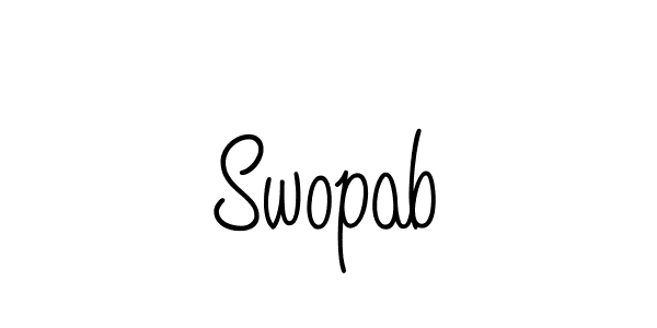 The best way (Angelique-Rose-font-FFP) to make a short signature is to pick only two or three words in your name. The name Swopab include a total of six letters. For converting this name. Swopab signature style 5 images and pictures png