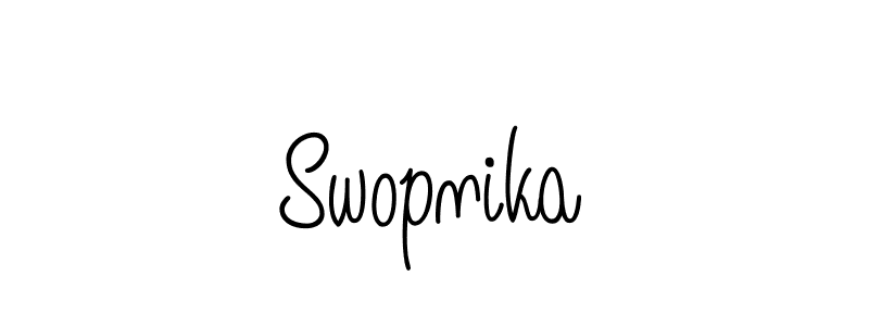 Once you've used our free online signature maker to create your best signature Angelique-Rose-font-FFP style, it's time to enjoy all of the benefits that Swopnika name signing documents. Swopnika signature style 5 images and pictures png