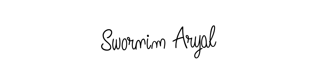 Best and Professional Signature Style for Swornim Aryal. Angelique-Rose-font-FFP Best Signature Style Collection. Swornim Aryal signature style 5 images and pictures png