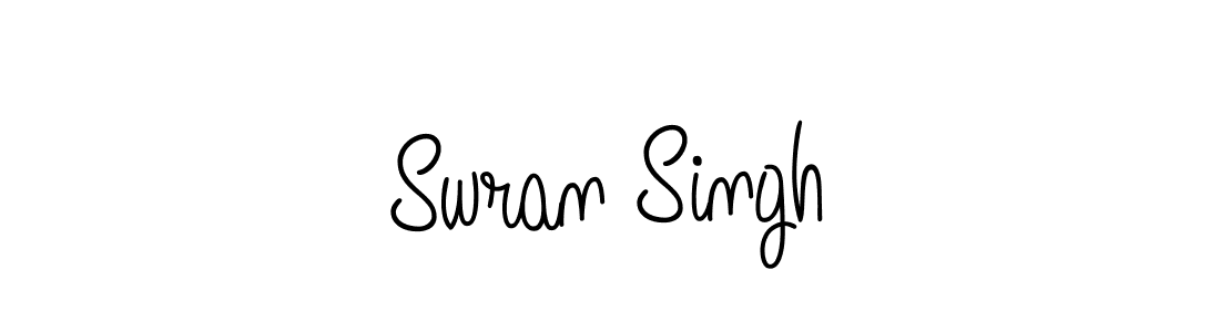 The best way (Angelique-Rose-font-FFP) to make a short signature is to pick only two or three words in your name. The name Swran Singh include a total of six letters. For converting this name. Swran Singh signature style 5 images and pictures png