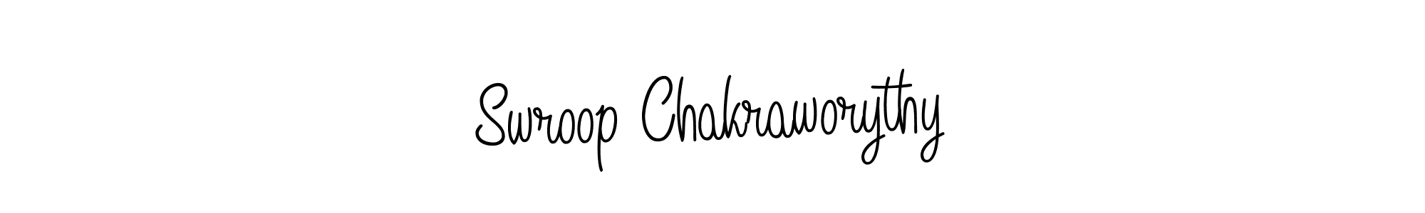 Swroop Chakraworythy stylish signature style. Best Handwritten Sign (Angelique-Rose-font-FFP) for my name. Handwritten Signature Collection Ideas for my name Swroop Chakraworythy. Swroop Chakraworythy signature style 5 images and pictures png