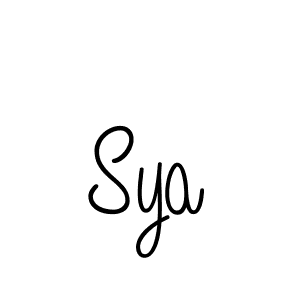 How to make Sya name signature. Use Angelique-Rose-font-FFP style for creating short signs online. This is the latest handwritten sign. Sya signature style 5 images and pictures png