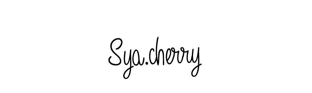 Design your own signature with our free online signature maker. With this signature software, you can create a handwritten (Angelique-Rose-font-FFP) signature for name Sya.cherry. Sya.cherry signature style 5 images and pictures png