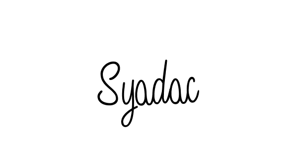 Also You can easily find your signature by using the search form. We will create Syadac name handwritten signature images for you free of cost using Angelique-Rose-font-FFP sign style. Syadac signature style 5 images and pictures png