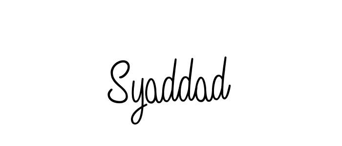 Create a beautiful signature design for name Syaddad. With this signature (Angelique-Rose-font-FFP) fonts, you can make a handwritten signature for free. Syaddad signature style 5 images and pictures png
