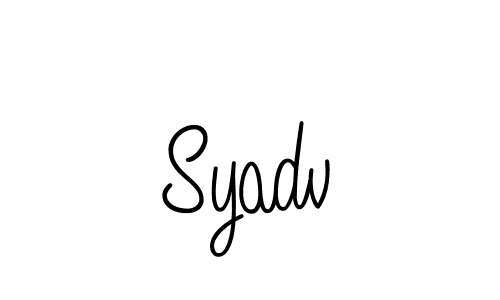 Create a beautiful signature design for name Syadv. With this signature (Angelique-Rose-font-FFP) fonts, you can make a handwritten signature for free. Syadv signature style 5 images and pictures png
