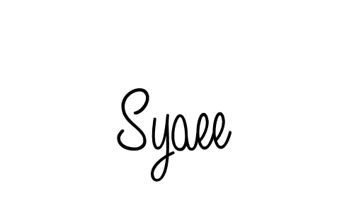 Design your own signature with our free online signature maker. With this signature software, you can create a handwritten (Angelique-Rose-font-FFP) signature for name Syaee. Syaee signature style 5 images and pictures png