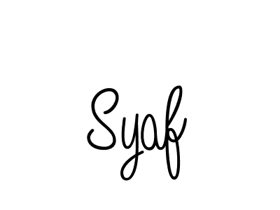 How to make Syaf signature? Angelique-Rose-font-FFP is a professional autograph style. Create handwritten signature for Syaf name. Syaf signature style 5 images and pictures png