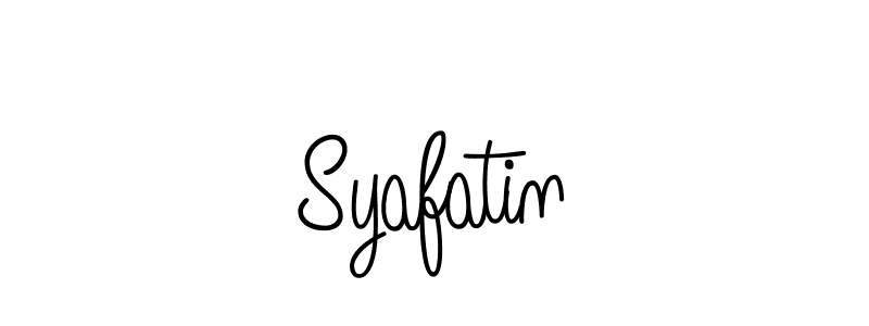 How to make Syafatin signature? Angelique-Rose-font-FFP is a professional autograph style. Create handwritten signature for Syafatin name. Syafatin signature style 5 images and pictures png