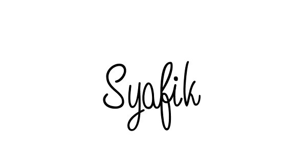 How to make Syafik name signature. Use Angelique-Rose-font-FFP style for creating short signs online. This is the latest handwritten sign. Syafik signature style 5 images and pictures png