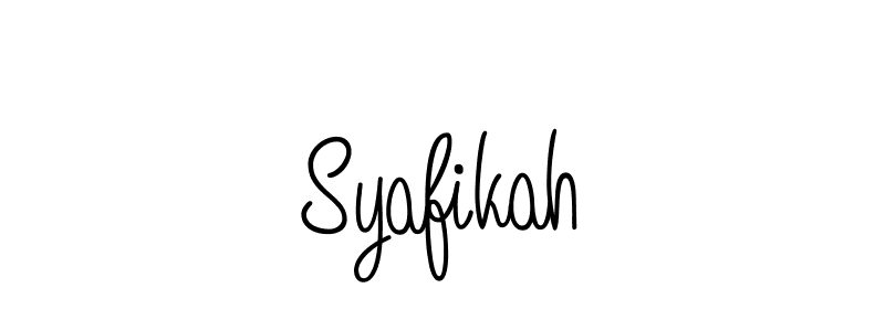 How to make Syafikah signature? Angelique-Rose-font-FFP is a professional autograph style. Create handwritten signature for Syafikah name. Syafikah signature style 5 images and pictures png