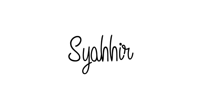 How to make Syahhir signature? Angelique-Rose-font-FFP is a professional autograph style. Create handwritten signature for Syahhir name. Syahhir signature style 5 images and pictures png