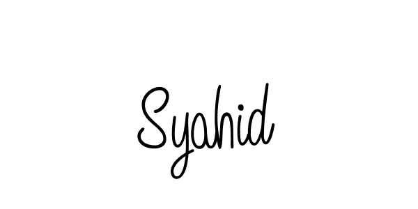 Also we have Syahid name is the best signature style. Create professional handwritten signature collection using Angelique-Rose-font-FFP autograph style. Syahid signature style 5 images and pictures png