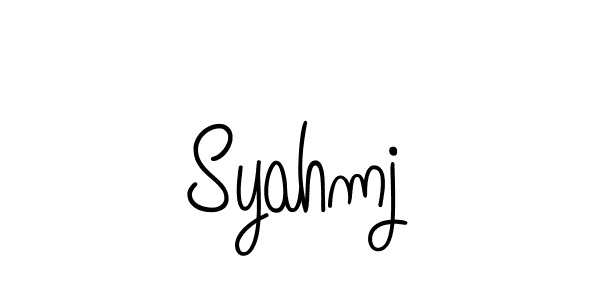 Syahmj stylish signature style. Best Handwritten Sign (Angelique-Rose-font-FFP) for my name. Handwritten Signature Collection Ideas for my name Syahmj. Syahmj signature style 5 images and pictures png