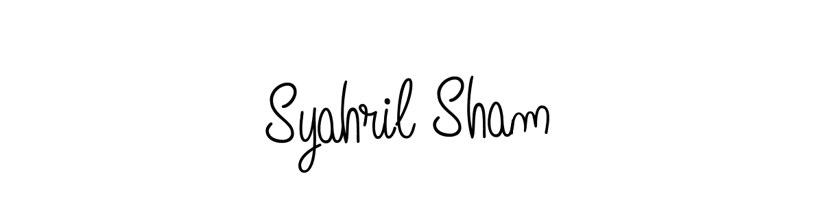 How to make Syahril Sham signature? Angelique-Rose-font-FFP is a professional autograph style. Create handwritten signature for Syahril Sham name. Syahril Sham signature style 5 images and pictures png