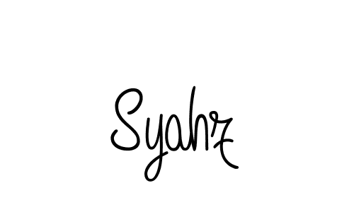 How to make Syahz signature? Angelique-Rose-font-FFP is a professional autograph style. Create handwritten signature for Syahz name. Syahz signature style 5 images and pictures png
