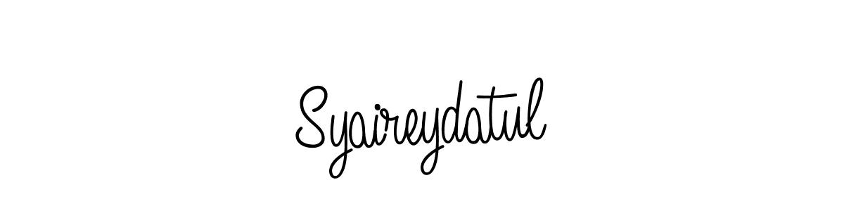 Design your own signature with our free online signature maker. With this signature software, you can create a handwritten (Angelique-Rose-font-FFP) signature for name Syaireydatul. Syaireydatul signature style 5 images and pictures png