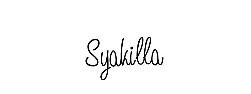 Angelique-Rose-font-FFP is a professional signature style that is perfect for those who want to add a touch of class to their signature. It is also a great choice for those who want to make their signature more unique. Get Syakilla name to fancy signature for free. Syakilla signature style 5 images and pictures png