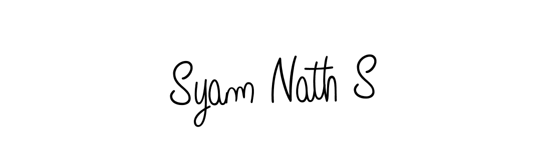 Syam Nath S stylish signature style. Best Handwritten Sign (Angelique-Rose-font-FFP) for my name. Handwritten Signature Collection Ideas for my name Syam Nath S. Syam Nath S signature style 5 images and pictures png