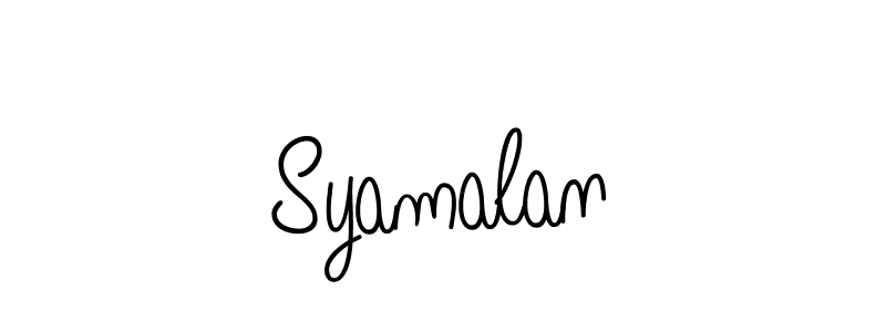 Angelique-Rose-font-FFP is a professional signature style that is perfect for those who want to add a touch of class to their signature. It is also a great choice for those who want to make their signature more unique. Get Syamalan name to fancy signature for free. Syamalan signature style 5 images and pictures png