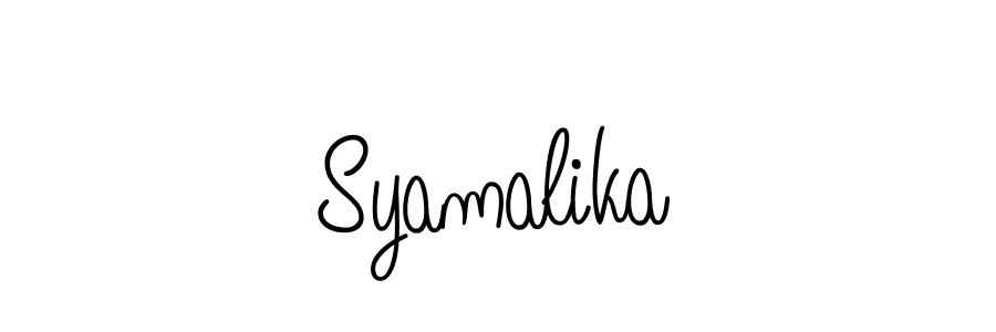 Make a short Syamalika signature style. Manage your documents anywhere anytime using Angelique-Rose-font-FFP. Create and add eSignatures, submit forms, share and send files easily. Syamalika signature style 5 images and pictures png