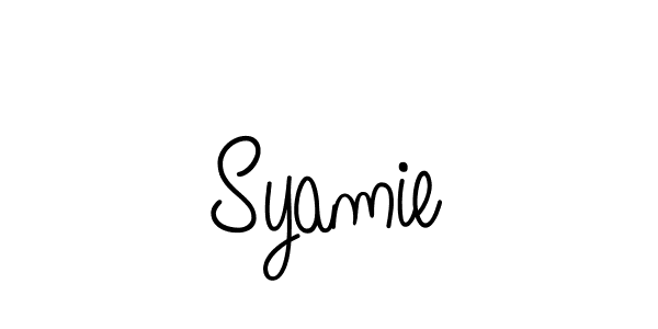 Similarly Angelique-Rose-font-FFP is the best handwritten signature design. Signature creator online .You can use it as an online autograph creator for name Syamie. Syamie signature style 5 images and pictures png