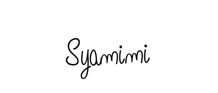 How to Draw Syamimi signature style? Angelique-Rose-font-FFP is a latest design signature styles for name Syamimi. Syamimi signature style 5 images and pictures png