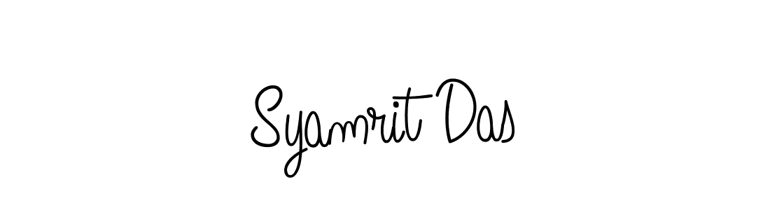 You should practise on your own different ways (Angelique-Rose-font-FFP) to write your name (Syamrit Das) in signature. don't let someone else do it for you. Syamrit Das signature style 5 images and pictures png