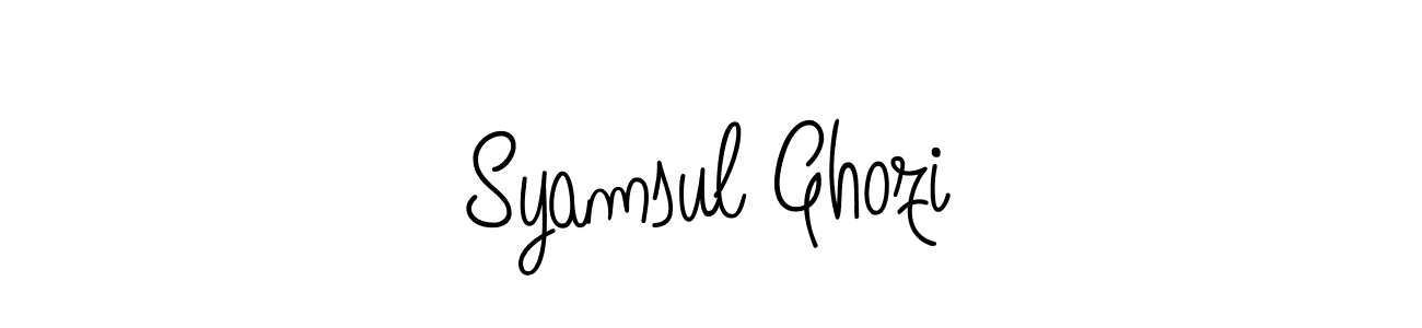 Make a short Syamsul Ghozi signature style. Manage your documents anywhere anytime using Angelique-Rose-font-FFP. Create and add eSignatures, submit forms, share and send files easily. Syamsul Ghozi signature style 5 images and pictures png