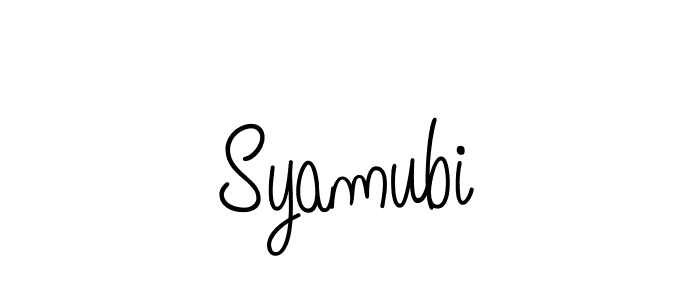 Make a beautiful signature design for name Syamubi. Use this online signature maker to create a handwritten signature for free. Syamubi signature style 5 images and pictures png