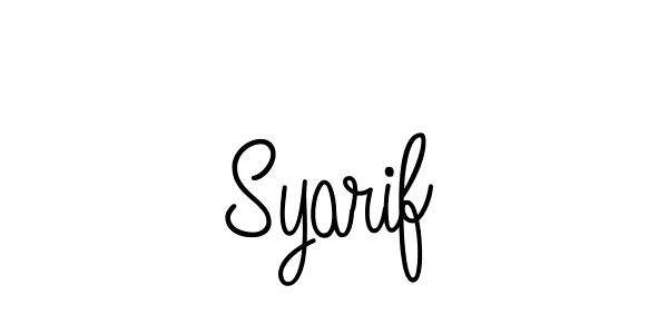 if you are searching for the best signature style for your name Syarif. so please give up your signature search. here we have designed multiple signature styles  using Angelique-Rose-font-FFP. Syarif signature style 5 images and pictures png