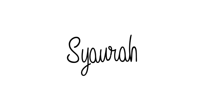 Make a beautiful signature design for name Syaurah. Use this online signature maker to create a handwritten signature for free. Syaurah signature style 5 images and pictures png