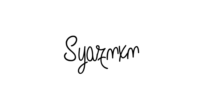 Design your own signature with our free online signature maker. With this signature software, you can create a handwritten (Angelique-Rose-font-FFP) signature for name Syaznxn. Syaznxn signature style 5 images and pictures png