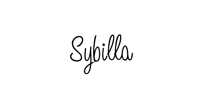 Sybilla stylish signature style. Best Handwritten Sign (Angelique-Rose-font-FFP) for my name. Handwritten Signature Collection Ideas for my name Sybilla. Sybilla signature style 5 images and pictures png