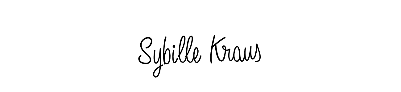 You should practise on your own different ways (Angelique-Rose-font-FFP) to write your name (Sybille Kraus) in signature. don't let someone else do it for you. Sybille Kraus signature style 5 images and pictures png