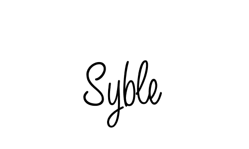 Angelique-Rose-font-FFP is a professional signature style that is perfect for those who want to add a touch of class to their signature. It is also a great choice for those who want to make their signature more unique. Get Syble name to fancy signature for free. Syble signature style 5 images and pictures png