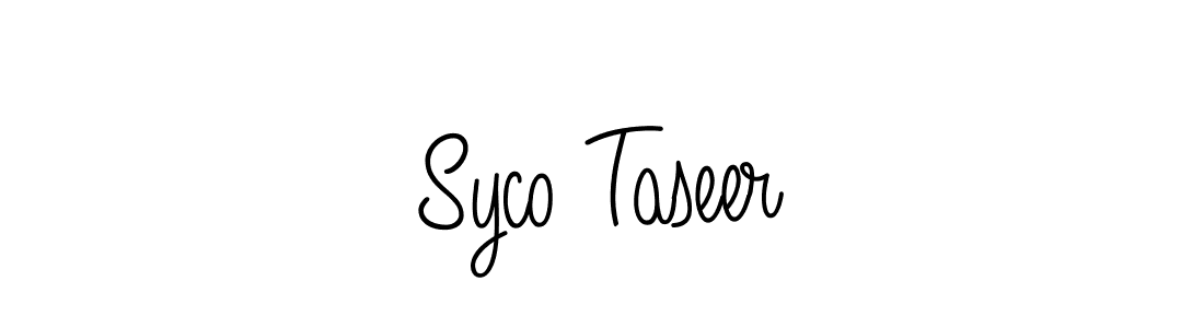 if you are searching for the best signature style for your name Syco Taseer. so please give up your signature search. here we have designed multiple signature styles  using Angelique-Rose-font-FFP. Syco Taseer signature style 5 images and pictures png