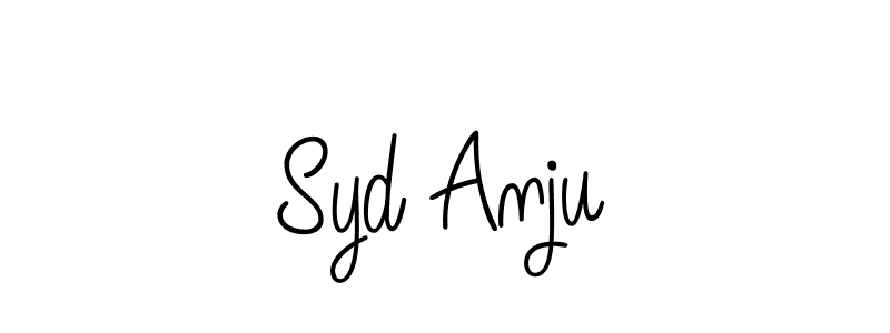 Syd Anju stylish signature style. Best Handwritten Sign (Angelique-Rose-font-FFP) for my name. Handwritten Signature Collection Ideas for my name Syd Anju. Syd Anju signature style 5 images and pictures png