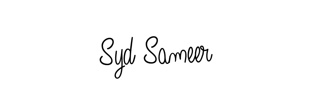 You should practise on your own different ways (Angelique-Rose-font-FFP) to write your name (Syd Sameer) in signature. don't let someone else do it for you. Syd Sameer signature style 5 images and pictures png
