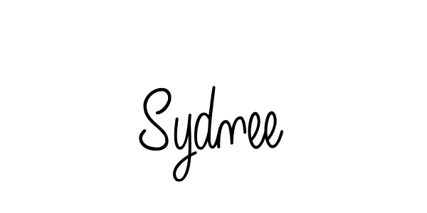 Use a signature maker to create a handwritten signature online. With this signature software, you can design (Angelique-Rose-font-FFP) your own signature for name Sydnee. Sydnee signature style 5 images and pictures png